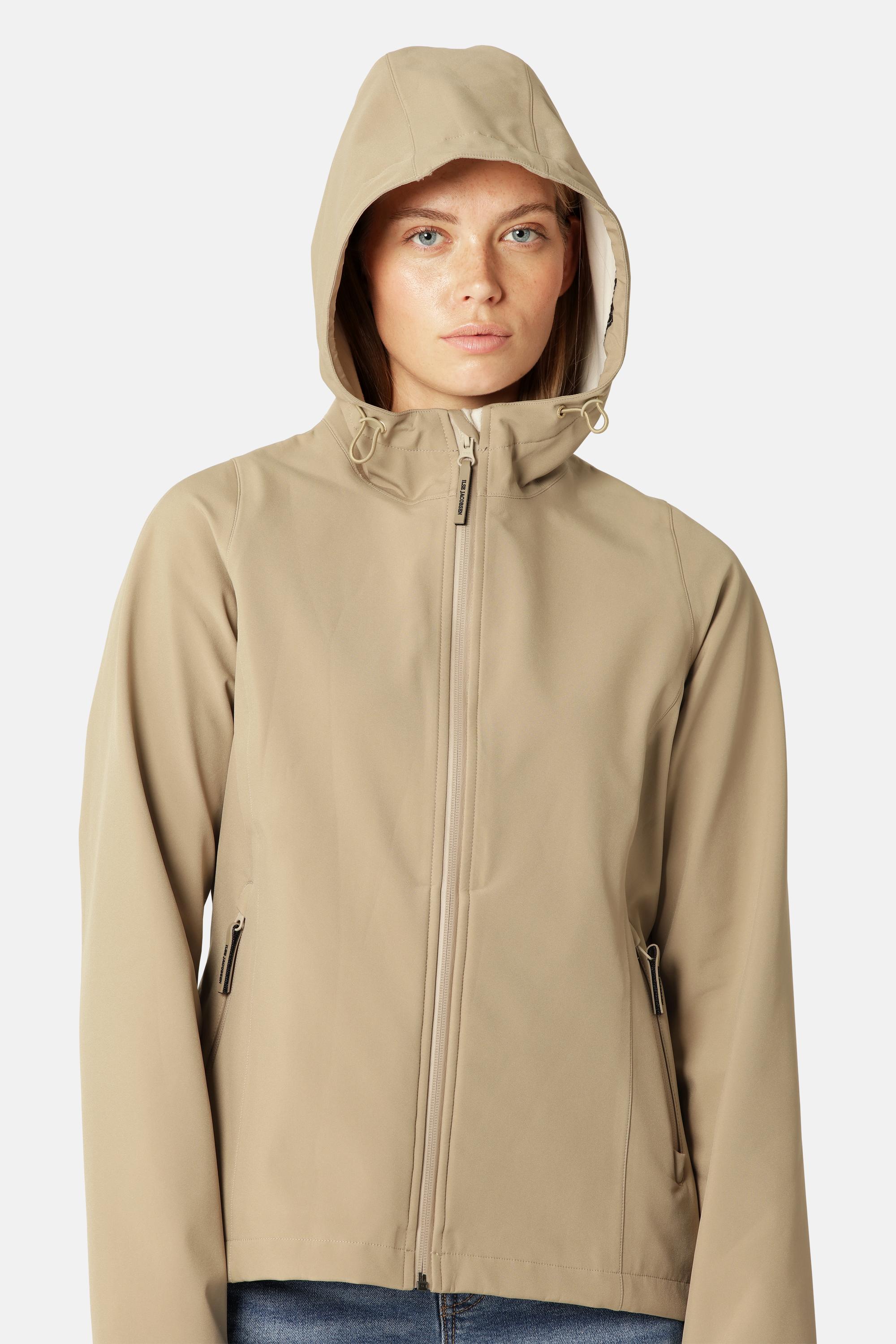 Kort Softshell Regnjacka - Greige